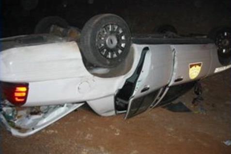 UHP trooper rolls patrol car