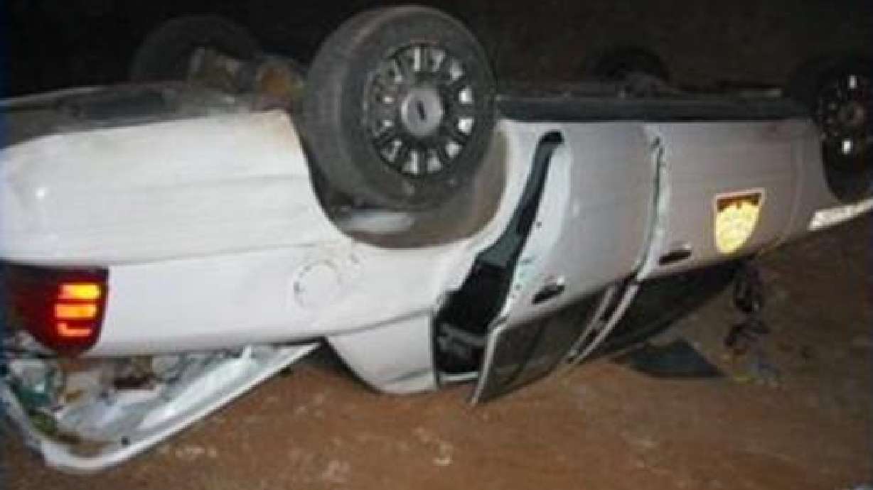 UHP trooper rolls patrol car