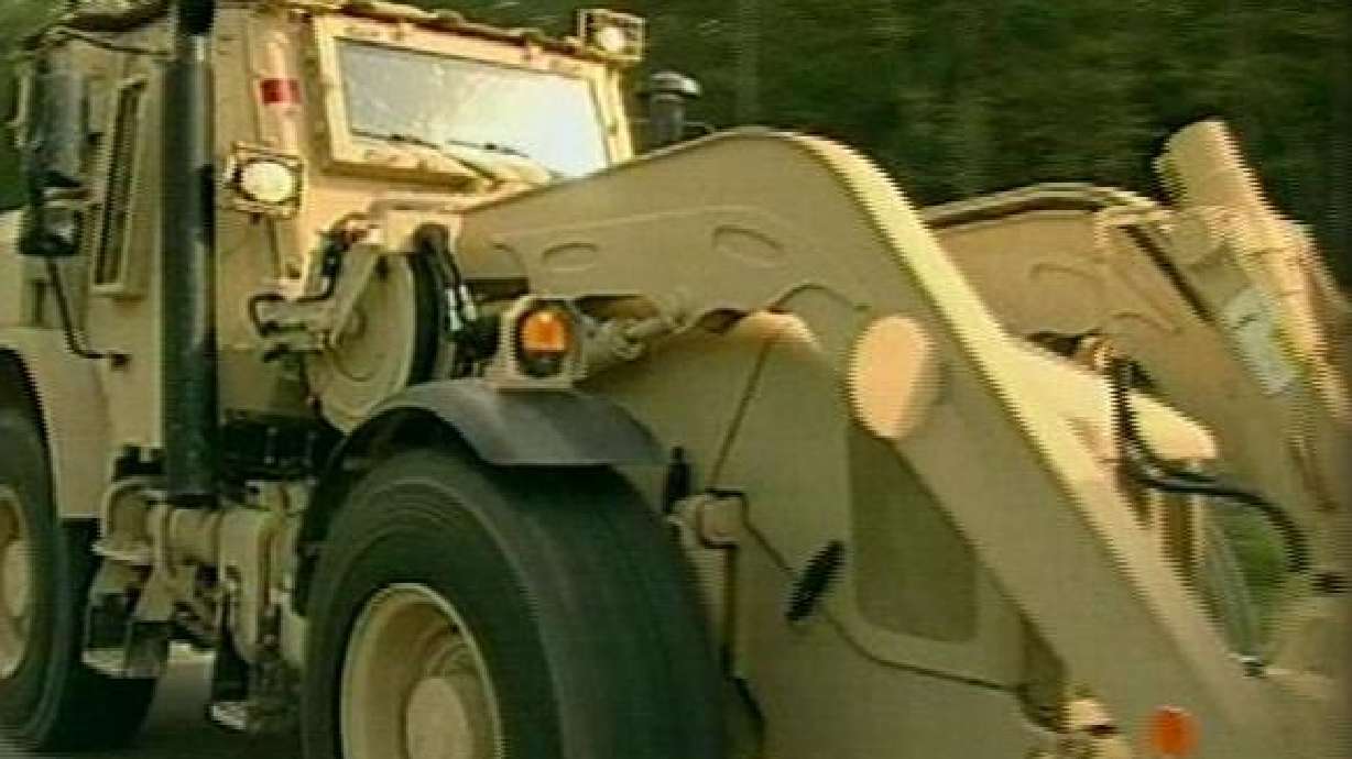 Military's newest weapon is a backhoe unlike any other