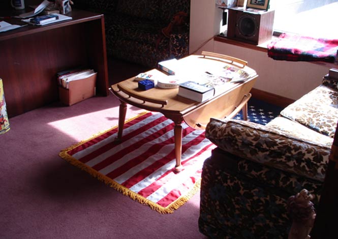 Flag Used as Rug -- Disrespect or Free Speech?