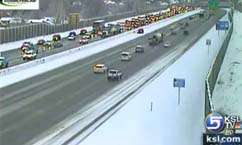 Drivers face more snow, WSU cancels classes