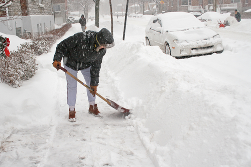 Shoveling snow can be serious health risk