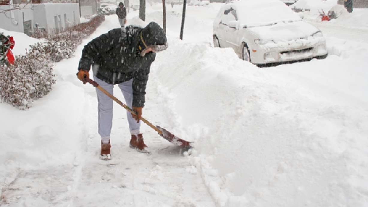 Shoveling snow can be serious health risk