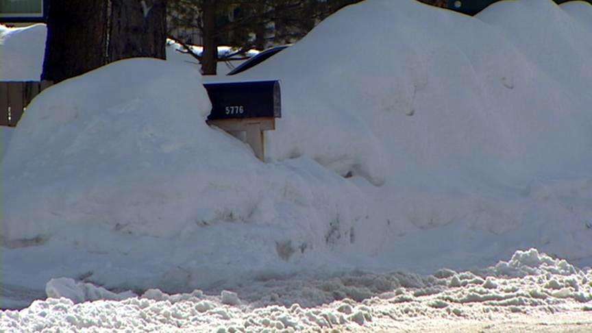 Snow makes mail delivery difficult