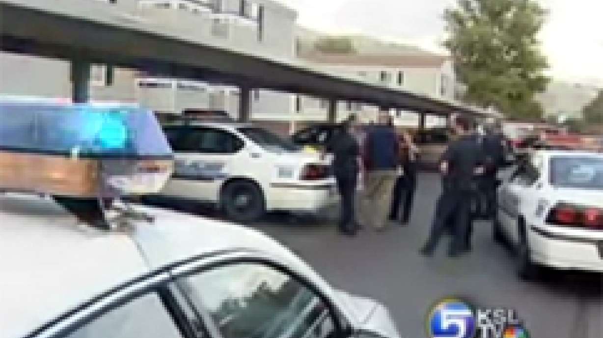 Suspect Scuffles With Police Officers