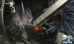 Warmer weather brings crowds to car wash