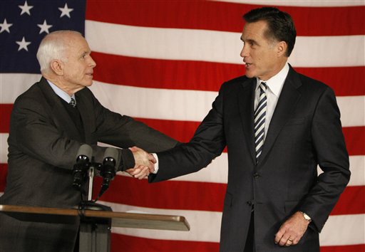 What does Romney's endorsement of McCain mean?