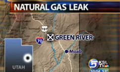 Natural Gas Spews From Ground in Grand County