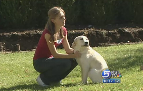 Teen Helps Train Guide Dogs