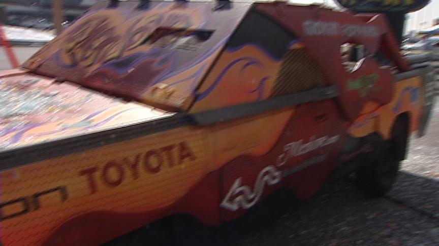 Menlove uses monster truck to start demolition