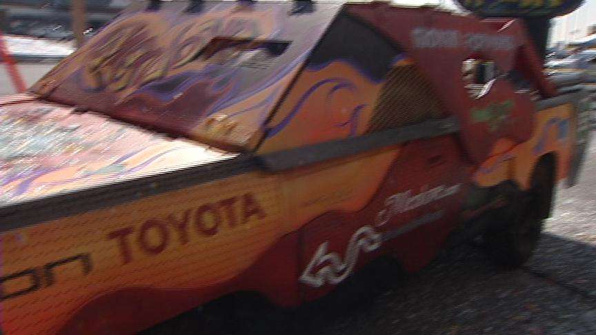 Menlove uses monster truck to start demolition