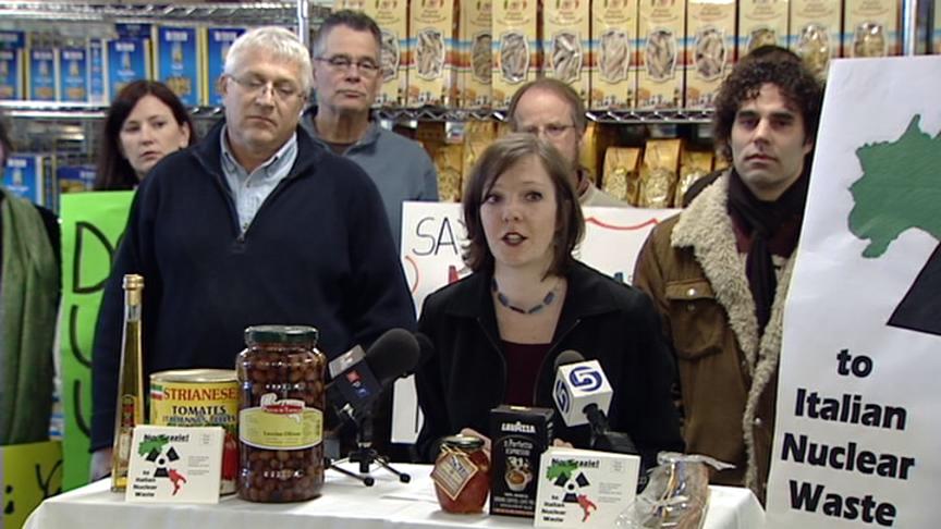 Group says 'No Grazie' to nuclear waste from Italy