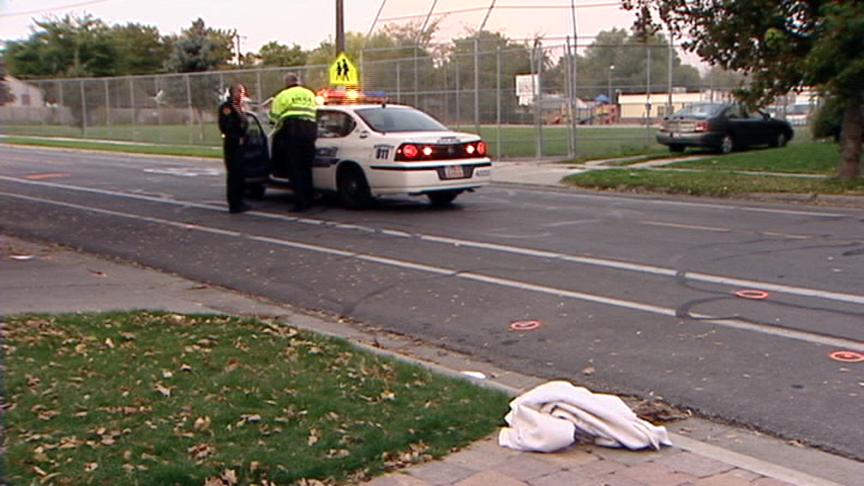 School Bus Hits Pedestrian