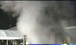 Fire Damages House in Sandy