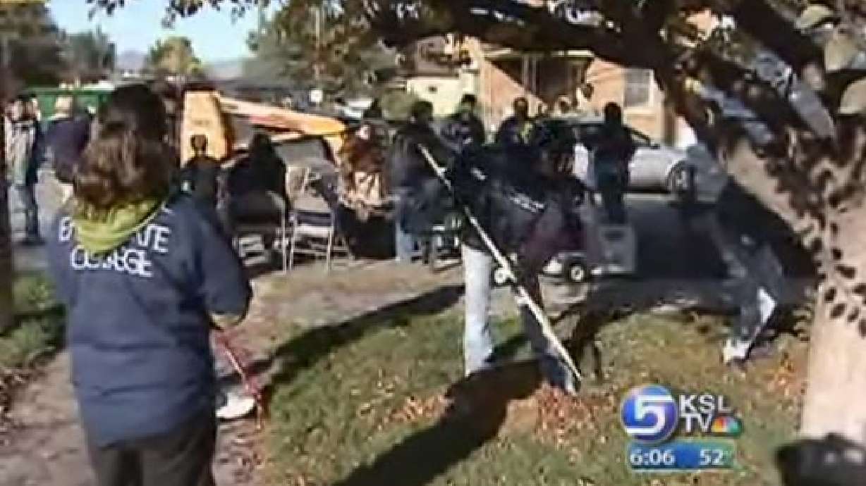Volunteers Help Spruce Up Sandy Neighborhood Yards