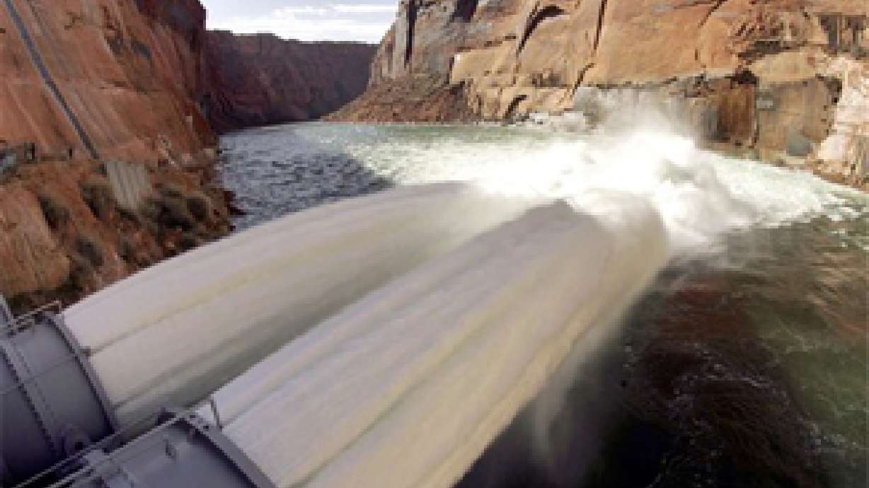 Man-made canyon flood creates new sandbars used by beavers, sheep