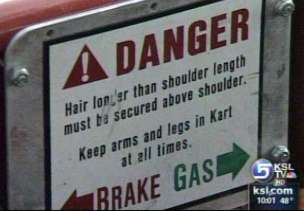 Woman's scalp torn from head by go-cart