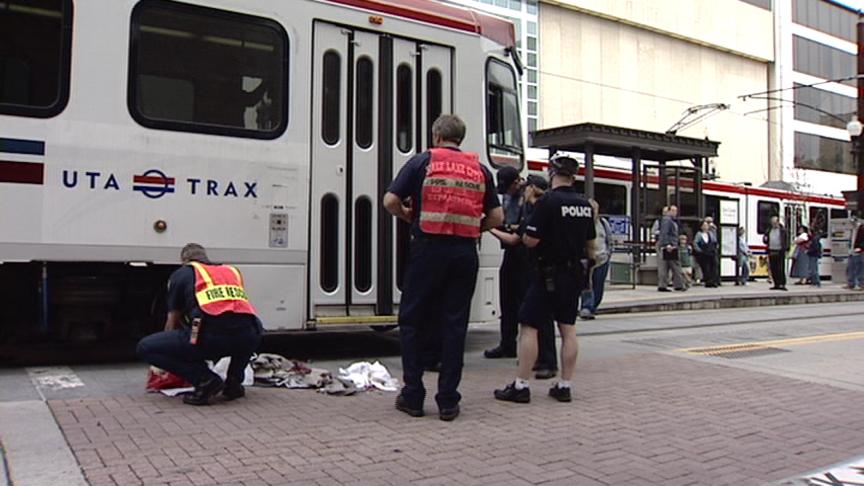 Man Hit by TRAX Train 