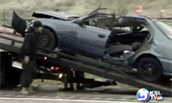 Car Collides With Semi-Trailer