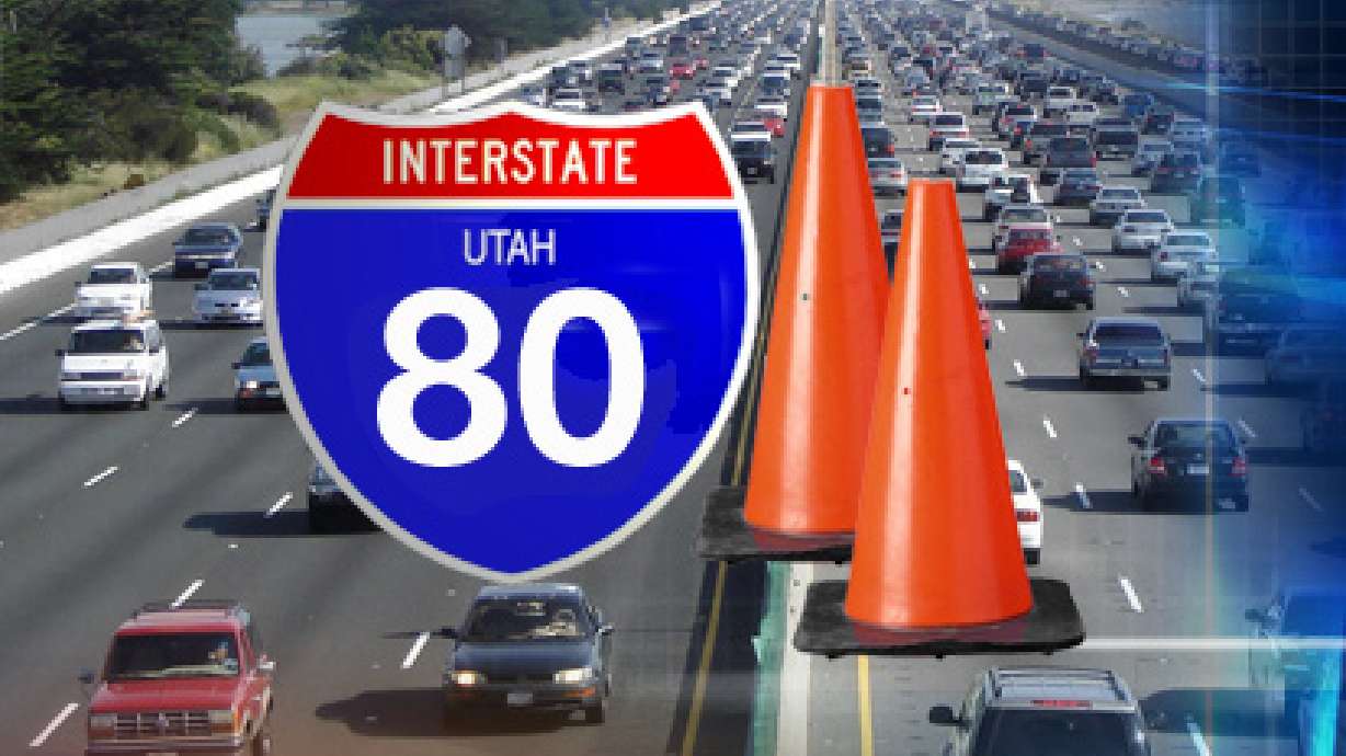 Chain-reaction crash causes traffic jam on I-80