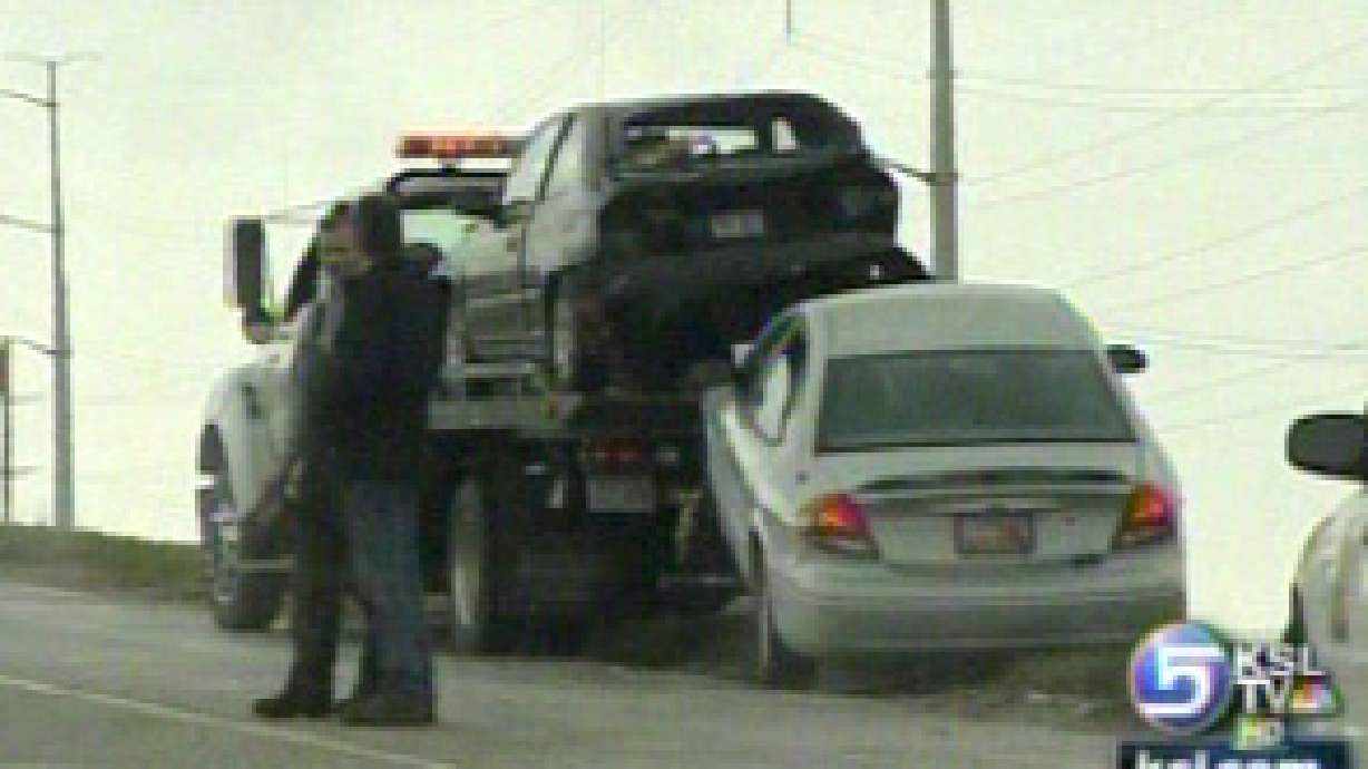 22 cars crash on I-15 in Box Elder County
