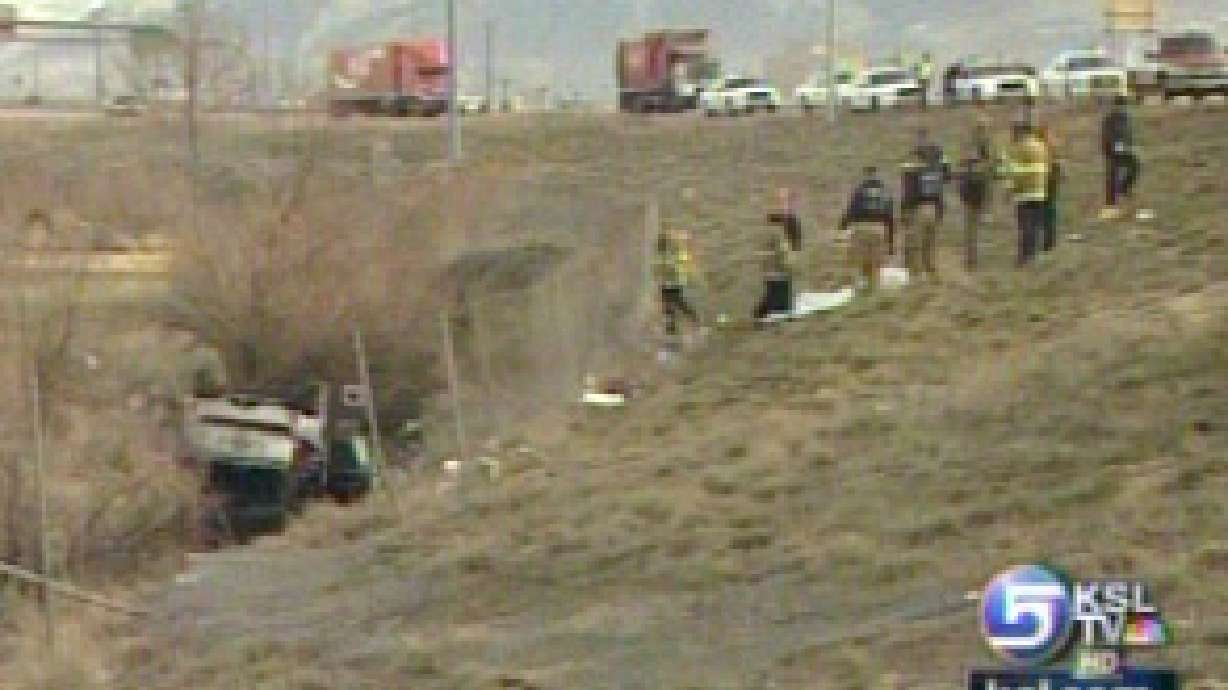 Woman found dead in overturned vehicle