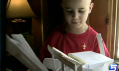 Utah students' paper airplanes help N.Y. boy with cancer