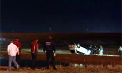 Crews search for woman believed to be in crashed car