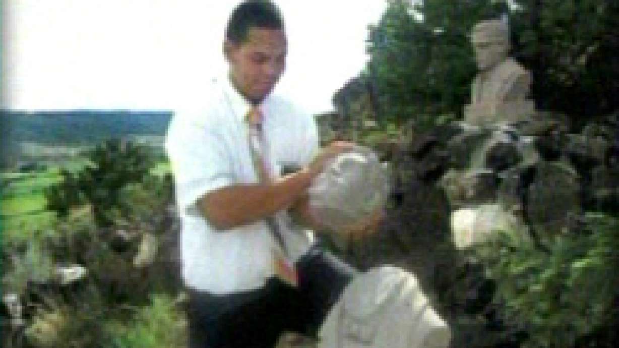 Bishop urges forgiveness; shrine vandalism investigation over