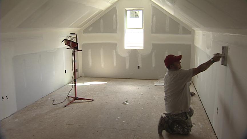 Taylorsville family's home going up in record time