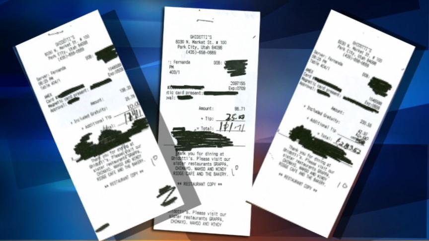 Waitress accused of inflating tip amounts