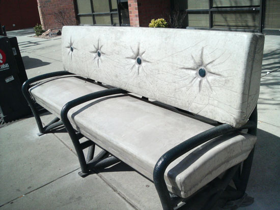 Concrete sofas show up in Sugar House