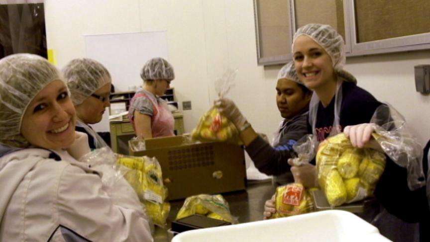 University of Utah students spend spring break helping others