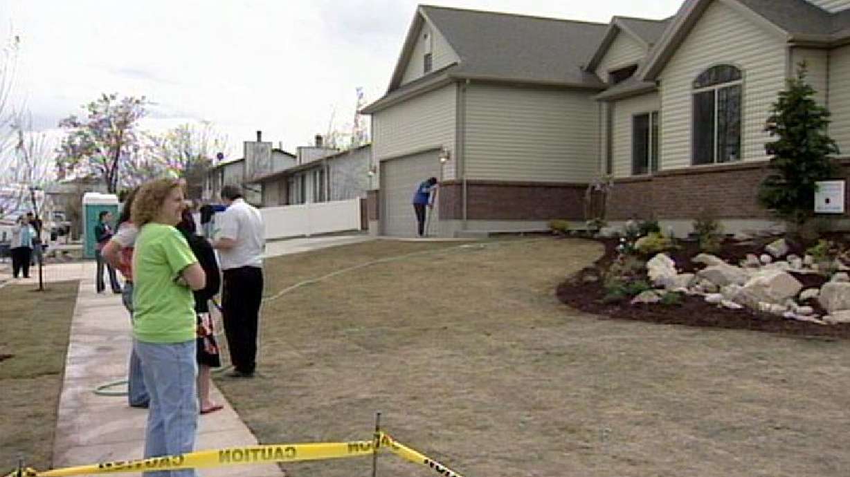 Family sees new home for the first time