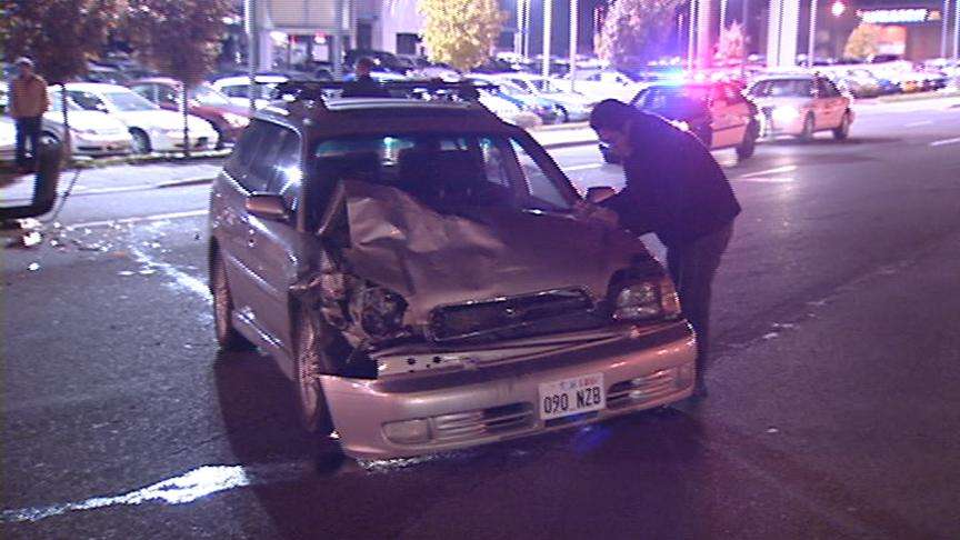 Motorist Rear-Ends Police Car