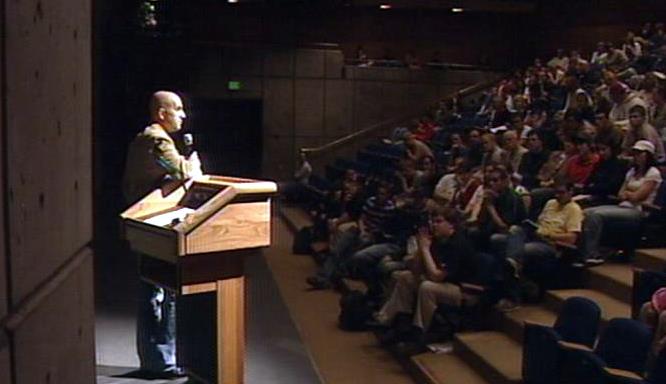 Blackjack Wiz speaks to students at UVSC