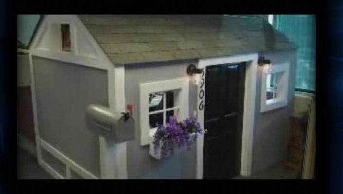 Prank turns cubicle into a house