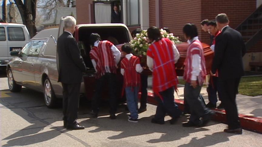 Community says good-bye to young girl