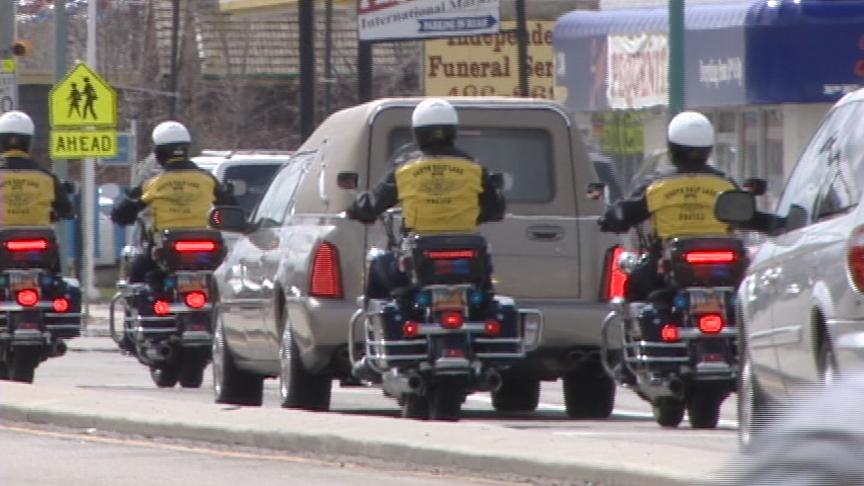 Community says good-bye to young girl