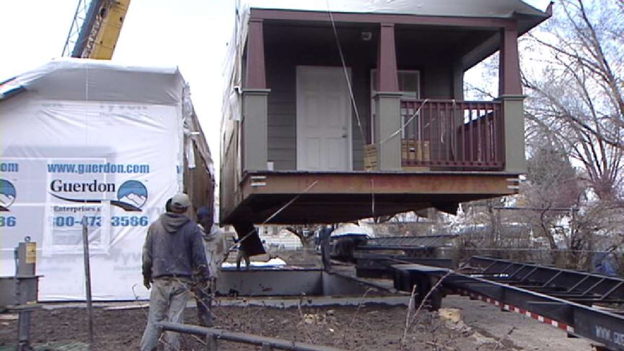 Glendale neighborhood gets 2 new homes delivered