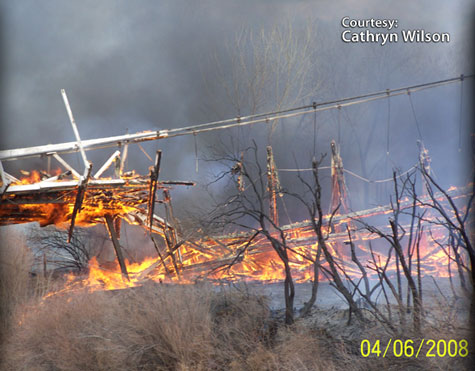 Historic suspension bridge near Moab destroyed