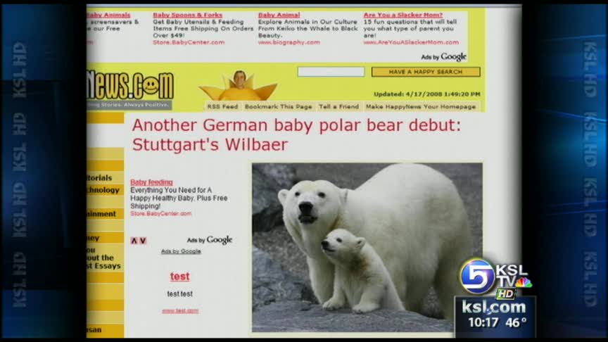 Web site devoted entirely to happy news