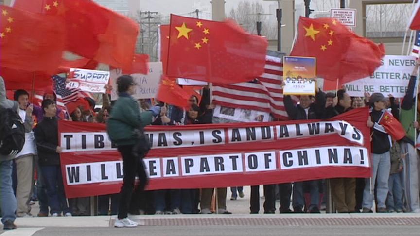 Beijing Olympics focus of two rallies