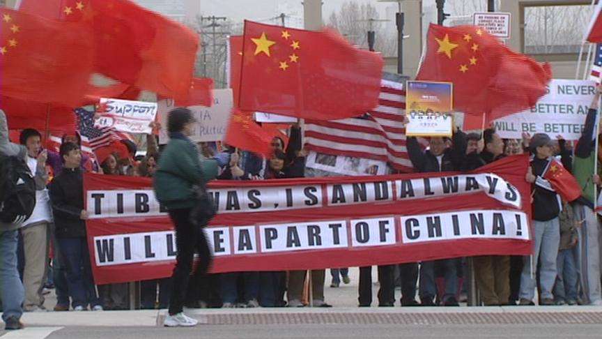 Beijing Olympics focus of two rallies
