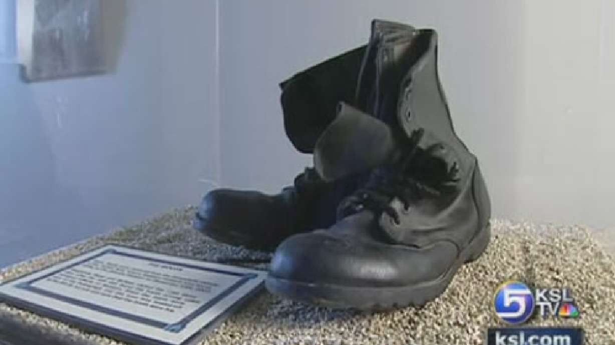 Saddam's Boots on Display at Ft. Douglas Military Museum
