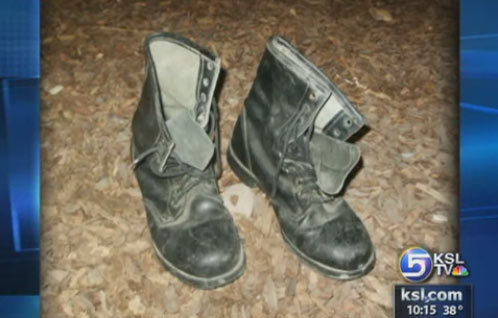 Saddam's Boots on Display at Ft. Douglas Military Museum