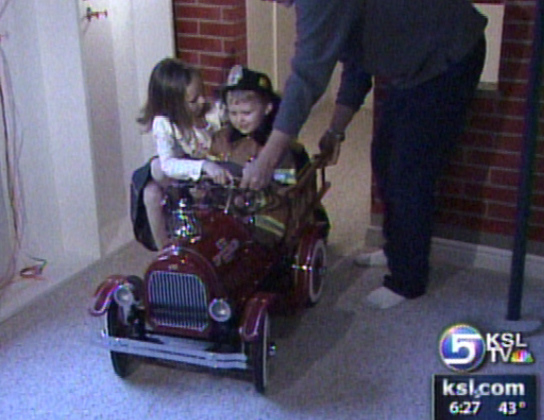 3-Year Old Gets Wish to be Firefighter Granted