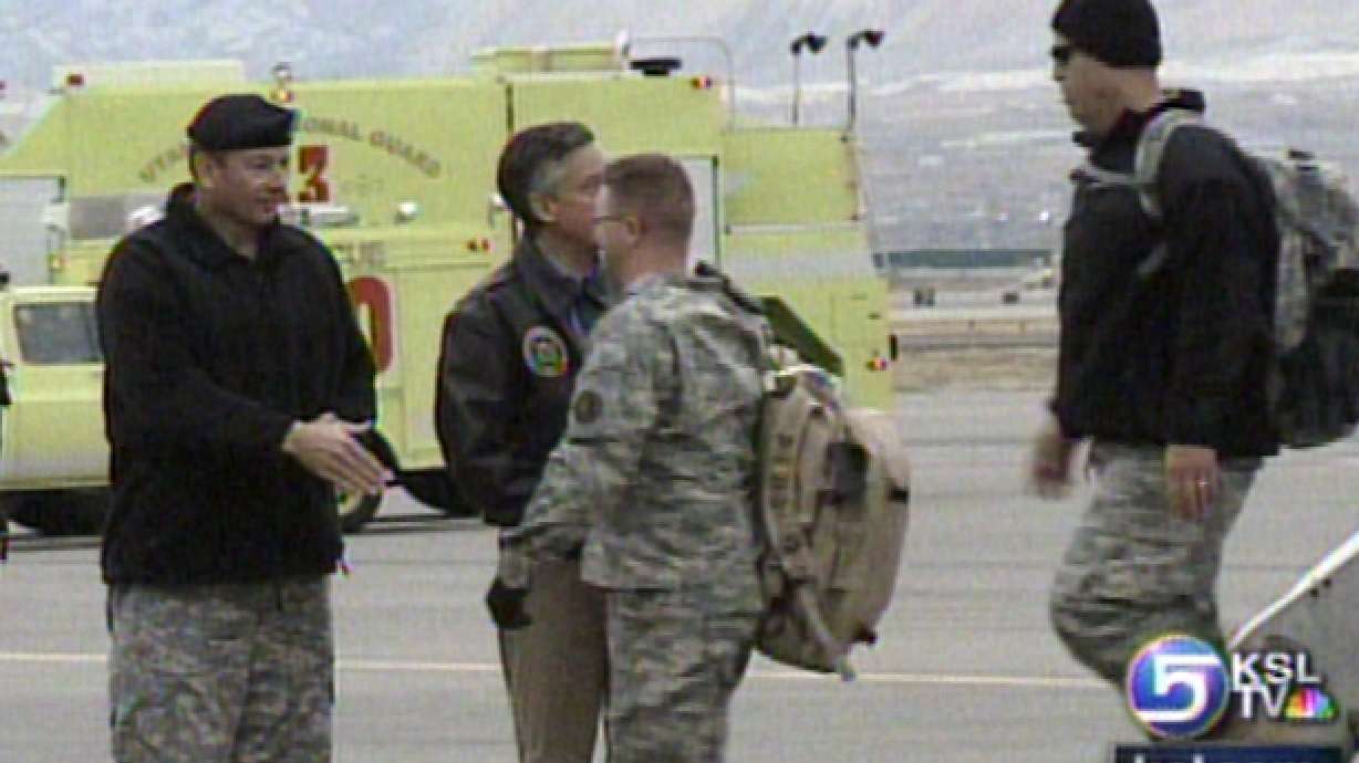 Soldiers Return Home