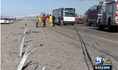 Bus Passenger Grabs Steering Wheel