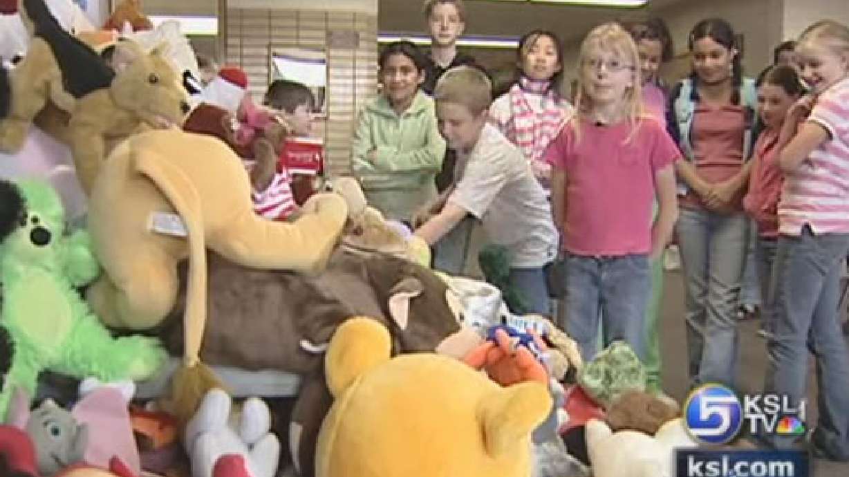 Students Collect Stuffed Animals for Primary Children's